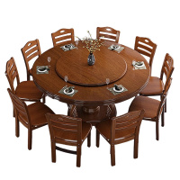 悦兴诚木质餐桌一桌十椅套