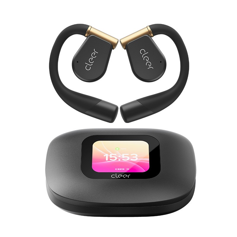 cleer2024[郎朗推荐]ARC3恒星黑不入耳开放式杜比声空间音频AI智能无线蓝牙耳机 运动版