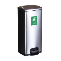 翌嘉YJ4123023 茶水间茶渣桶滤茶桶不锈钢茶水桶茶叶废水桶 脚踏款 银色 30L 328*330*700