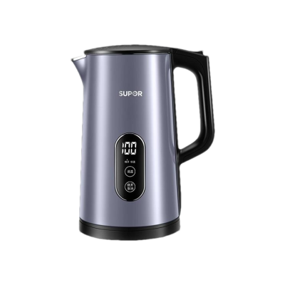 苏泊尔(SUPOR)电热水壶家用1.7升大容量不锈钢一体无缝内胆快速加热多段调温SW-17S61A