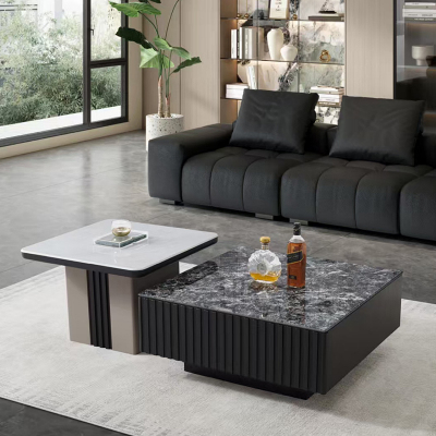 沃灏 茶几组合(主几:890*890*400 边几:700*700*500)