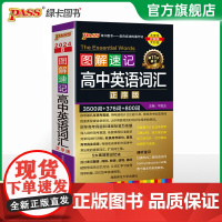 2024正版绿卡图书PASS 图解速记高中英语词汇 正序版口袋书小本3500词+376词+800词 第11次修订高考英语