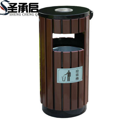 圣承启 垃圾桶 咖色个