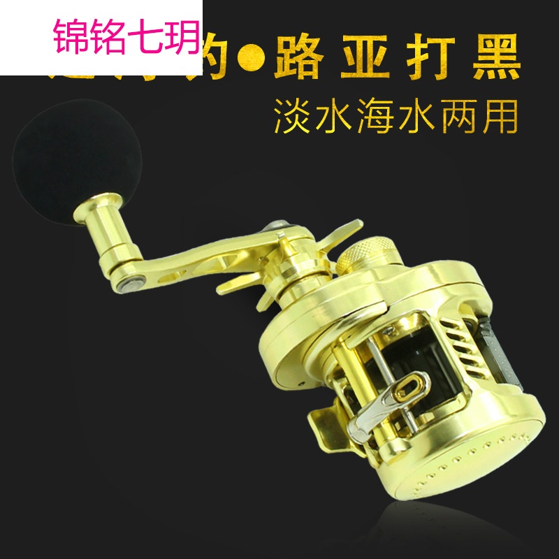 2000全金属雷强路亚鼓轮鱼线轮近海慢摇铁板船钓轮打黑雷强轮