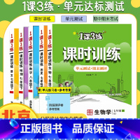 地理全一册[北京专版] 八年级下 [正版]任选北京版一课三练课时训练语文数学英语地理政治生物七八九年级上下册初一二初三1