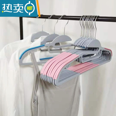 敬平塑料干湿防滑成人衣架防风衣服架子家用衣撑防变形挂衣架