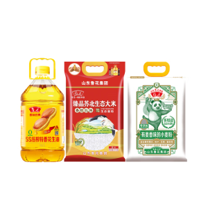 鲁花压榨一级花生油5L非转基因高浓香纯正口感健康食用油