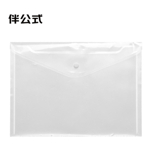 伴公式B1232透明按扣A4文件袋
