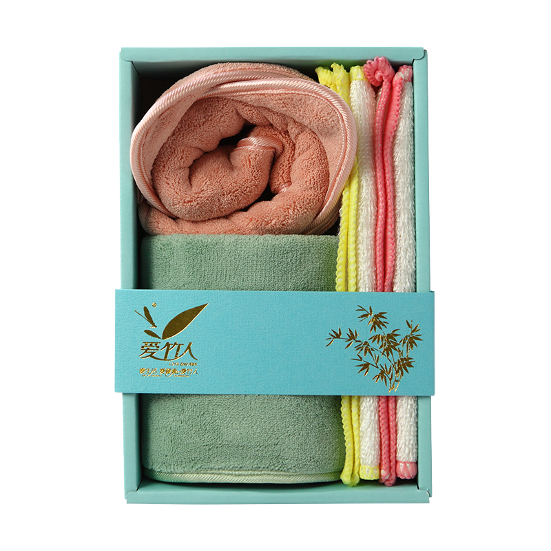 爱竹人 擦手洗碗清洁毛巾4件套 AZR-LSTM4 /盒