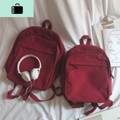 bf风古着感书包女ins风百搭复古日系韩版原宿ulzzang高中学生双肩NEW LAKE女手包