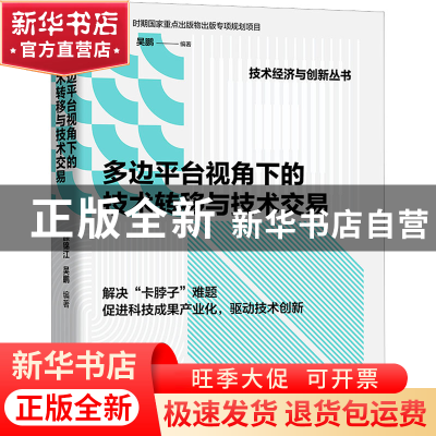 正版 多边平台视角下的技术转移与技术交易 颜锦江,吴鹏 中国科学