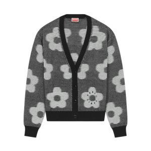 高田贤三(Kenzo)女款花朵图案开衫棉质舒适百搭休闲套头衫外套