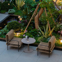 金菲罗格 户外藤编沙发靠背桌椅组合室外庭院阳台单人藤椅