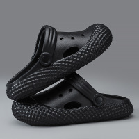 情侣款纯色时尚休闲包头凉鞋春夏轻便透气室内居家拖男女款拖鞋