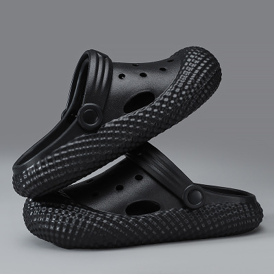 情侣款纯色时尚休闲包头凉鞋春夏轻便透气室内居家拖男女款拖鞋