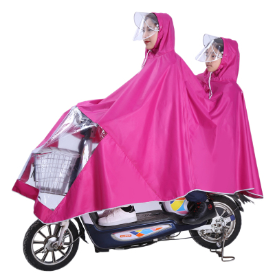 雨衣雨披加大加厚双人雨披成人电瓶摩托车骑行雨衣
