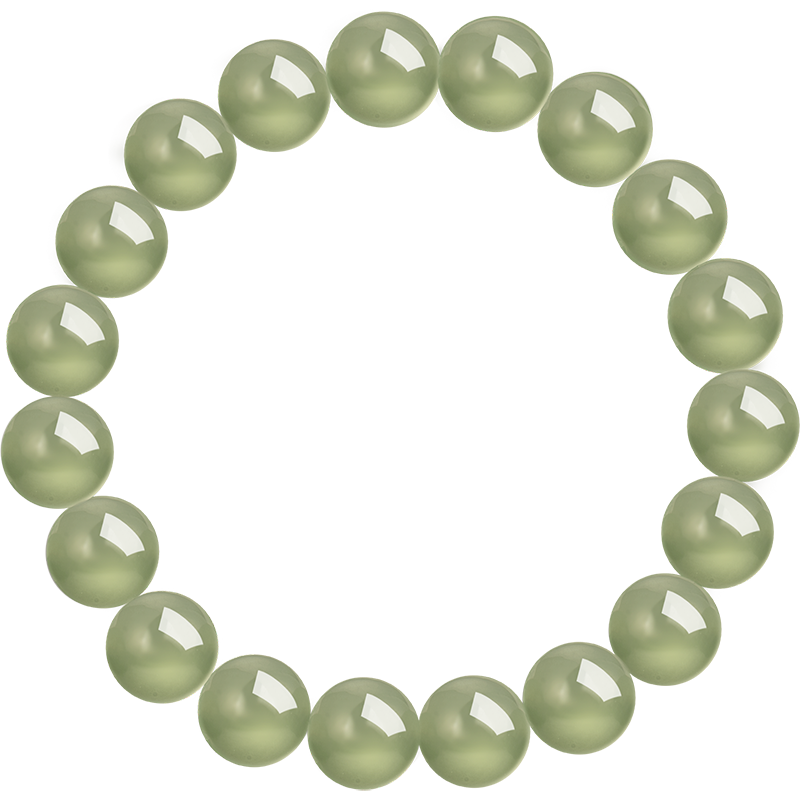 周大福新中式简约经典浅清和田玉手链手串GEV4女友礼物