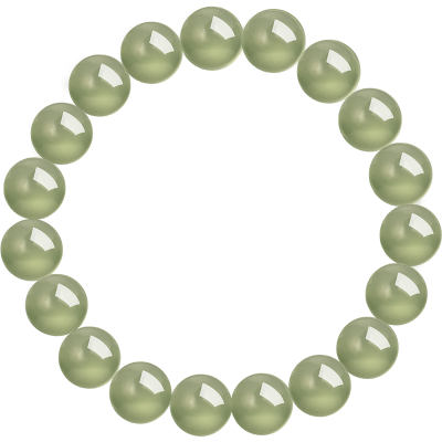 周大福新中式简约经典浅清和田玉手链手串GEV4女友礼物