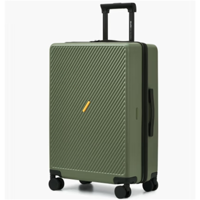 爱华仕OIWAS 磨砂斜杠行李箱 大容量旅行登机箱男女密码拉杆箱OCX6708-24绿色/个