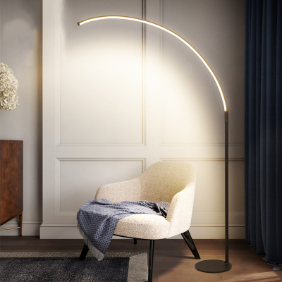  如华福禄落地灯客厅卧室ins风北欧极简轻奢沙发钓鱼灯钢琴灯书房沙发台灯