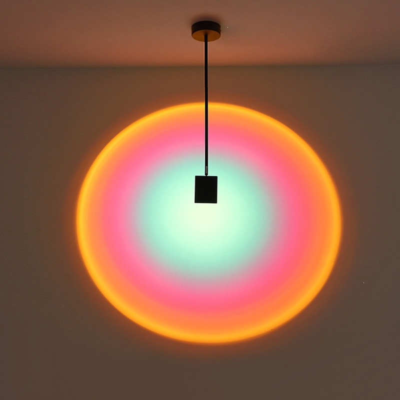 东映之画灯饰日不落夕阳落日灯吊灯网红灯拍照客厅洗墙室内氛围日落灯