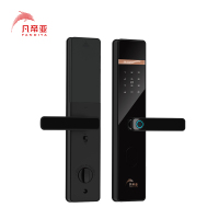 凡帝亚智能锁智能门锁 FDY-F04拥有四种开锁方式(指纹、密码、刷卡、钥匙)全铝合金、和门铃指导安装