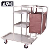 宜掌柜 布草车 清洁车 102cm(不锈钢) 个