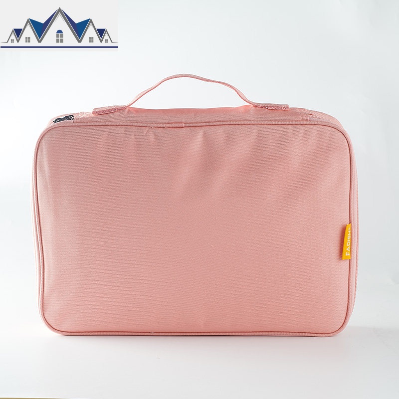 收纳包大容量多功能便携小家用户口本文件档案票据多层整理袋 三维工匠