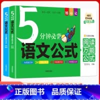 5分钟必背语文公式 初中通用 [正版]初中5分钟必背语文公式2册 阅读与写作基础知识定律手册文学常识三段式阅读理解答题技