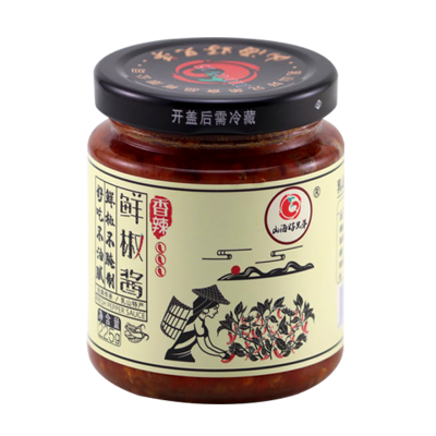 中华特色-山东馆山海好兄弟鲜椒酱辣椒酱香辣225g华东