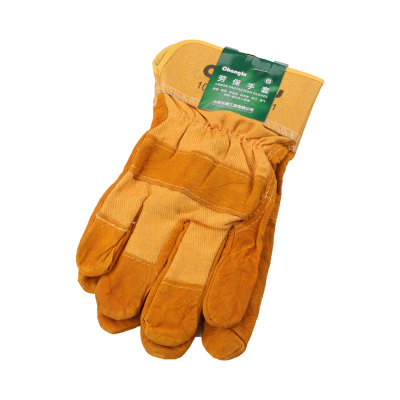 长鹿 半皮铆工手套 10.5”