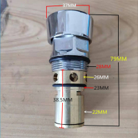 洗面盆配件连体六角头阀芯+手轮