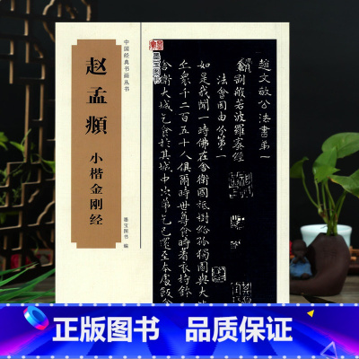 [正版]赵孟頫小楷金刚金 书画丛书毛笔书法临摹字帖碑帖拓本墨迹选零基础成人学生书法爱好者软笔楷行草隶篆书篆刻入门鉴赏收