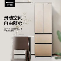 松下冰箱NR-D411XG-N 400升法式多门冰箱 银离子除菌 风冷无霜独立保鲜 钢板面板 绒砂金