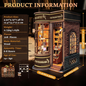 寄放时光迷你书立魔杖店手工diy小屋拼装模型立体拼图生日1663