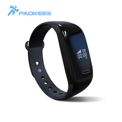 跑客智能运动手环黑色OLED0.66寸触控适配跑客跑步机手环黑色