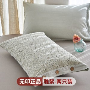 纯棉枕套一对装家用48cmx74cm单只装夹棉全棉枕套内胆套_1