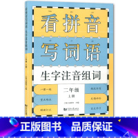 看拼音写词语 2年级上册 [正版]小学一二三四五年级上下册新编同步默写训练看拼音写词语生字注音组词阅读理解语文识字卡看图