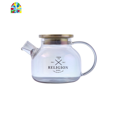 家用冷水壶玻璃可高温防爆大容量水果茶壶电陶炉壶泡茶水具套装1L FENGHOU 幻彩-高款玻璃壶(1.8L)凉水壶