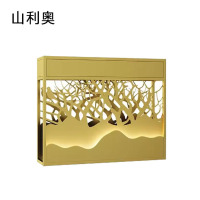 山利奥 简约绿植花架隔断含灯带 120*20*100cm 1个