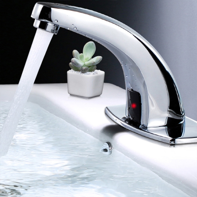 古达感应水龙头洗脸盆卫生间全自动单冷热水二合一智能红外洗手盆面盆