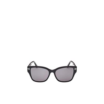 汤姆福特(Tom Ford)蝴蝶款全框有色镜片徽标装饰男士太阳镜 灰色