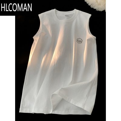 HLCOMAN日系cityboy运动背心男款夏季潮牌休闲宽松冰丝无袖t恤男短袖坎肩