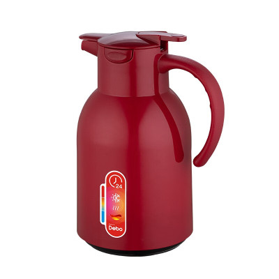 Debo德铂 维莱特红胆玻璃保温壶水壶 DEP-DS346 红色/个