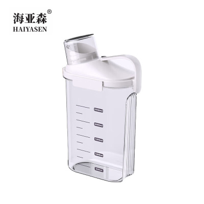 海亚森 M1C39 大号长柄壶盖杂粮罐收纳盒(计价单位:个)透明色