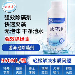 万消灵 强效环保除藻剂游泳池水上乐园温泉杀藻灭藻水处理剂6瓶/箱