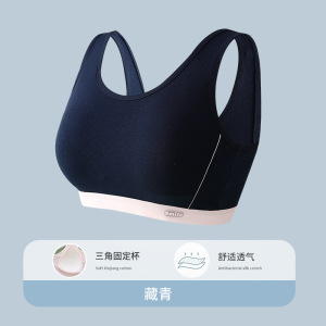 少女高中防震无钢圈文胸初中生大童发育期背心青春期内衣