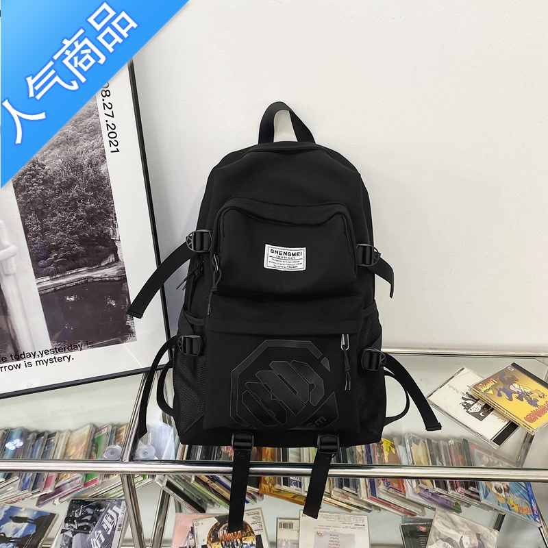 封后小众设计感双肩包男韩版潮流旅行背包日系潮牌大容量学生夏书包女学生书包