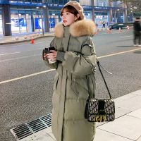 羽绒棉服女冬季2025年新款韩版加厚中长款面包服大码棉衣宽松棉袄