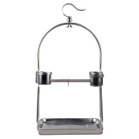 中小型鹦鹉不锈钢挂架站架 鹩哥八哥小太阳画眉金属鸟笼子